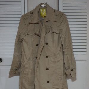 Taupe trench coat